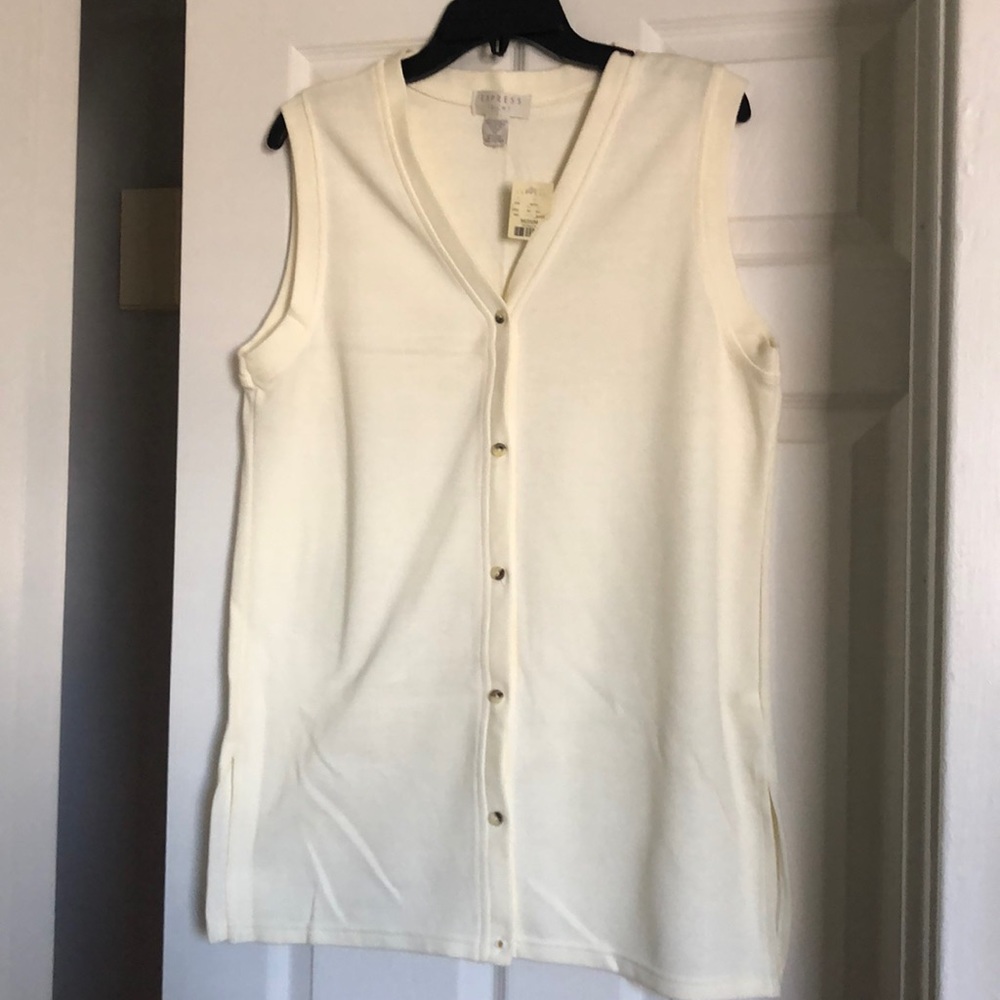 Vintage Ivory Knit Vest